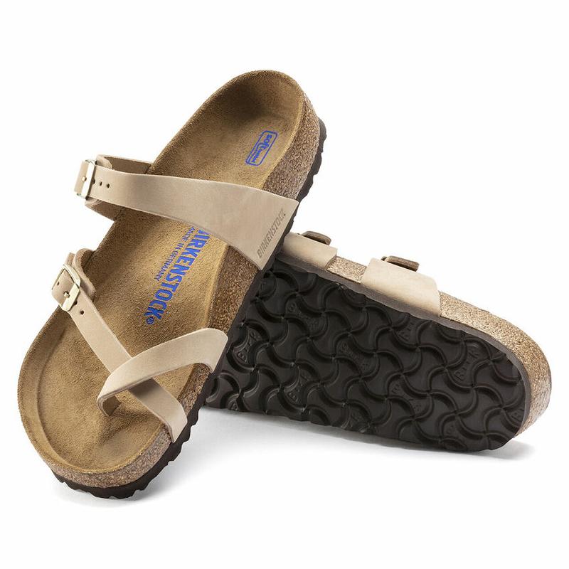 Mayari Birkenstock Soft Footbed Nubuck Kozene Damske Hnede | SK 136UZG